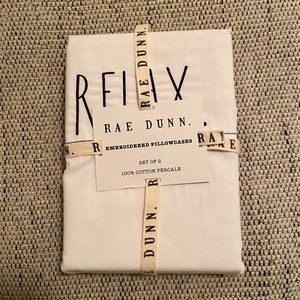Rae Dunn set of 2 Pillowcase BRAND NEW